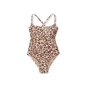 NWT Kona Sol leopard print women’s swimsuit size XL